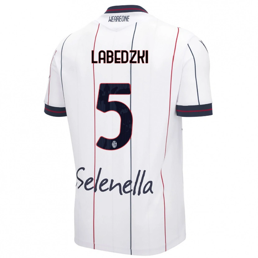 Danxen Niño Camiseta Jan Labedzki #5 Blanco Azul Real 2ª Equipación 2025/26 La Camisa México