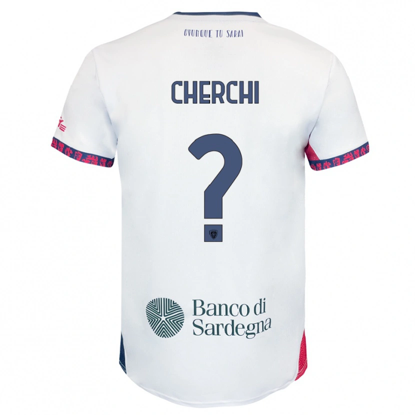 Danxen Niño Camiseta Filippo Cherchi #0 Blanco Marino Rojo 2ª Equipación 2025/26 La Camisa México