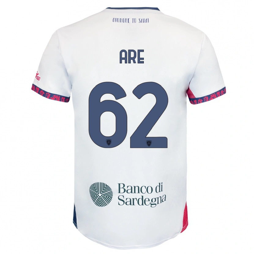 Danxen Niño Camiseta Emmanuele Are #62 Blanco Marino Rojo 2ª Equipación 2025/26 La Camisa México