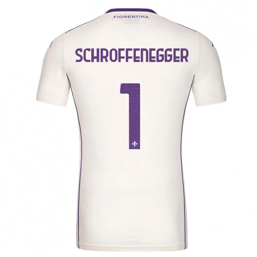 Danxen Niño Camiseta Katja Schroffenegger #1 Blanco Púrpura Rojo 2ª Equipación 2025/26 La Camisa México