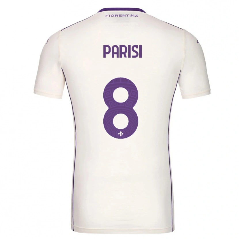 Danxen Niño Camiseta Alice Parisi #8 Blanco Púrpura Rojo 2ª Equipación 2025/26 La Camisa México