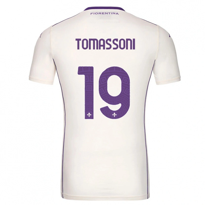 Danxen Niño Camiseta Emma Tomassoni #19 Blanco Púrpura Rojo 2ª Equipación 2025/26 La Camisa México