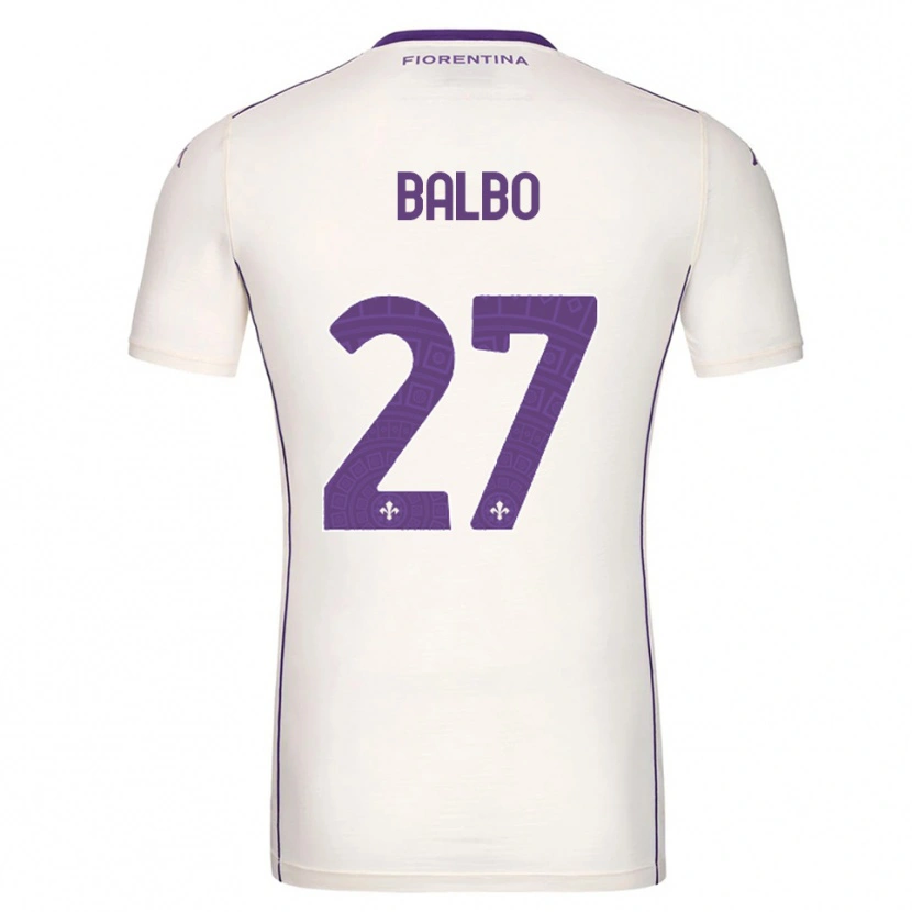 Danxen Niño Camiseta Luis Balbo #27 Blanco Púrpura Rojo 2ª Equipación 2025/26 La Camisa México