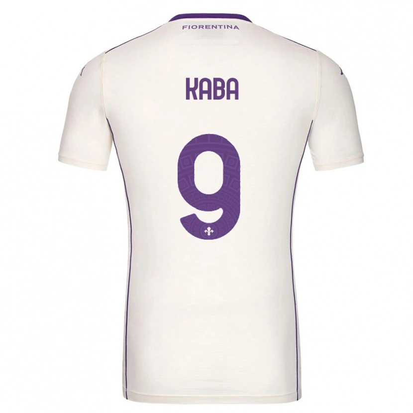 Danxen Niño Camiseta Karamoko Kaba #9 Blanco Púrpura Rojo 2ª Equipación 2025/26 La Camisa México