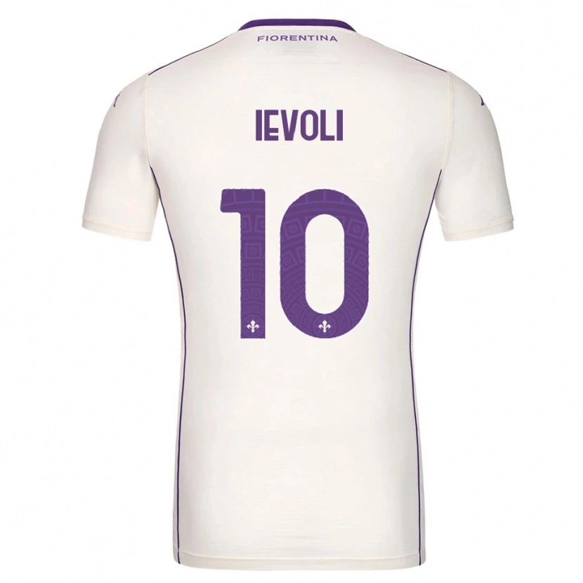 Danxen Niño Camiseta Mattia Ievoli #10 Blanco Púrpura Rojo 2ª Equipación 2025/26 La Camisa México