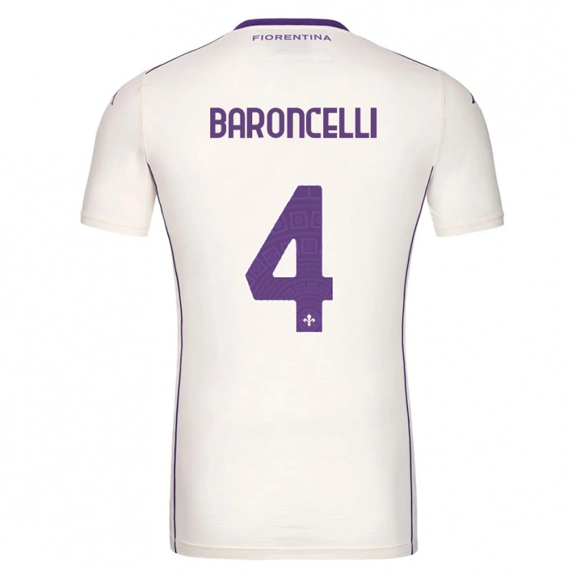 Danxen Niño Camiseta Leonardo Baroncelli #4 Blanco Púrpura Rojo 2ª Equipación 2025/26 La Camisa México