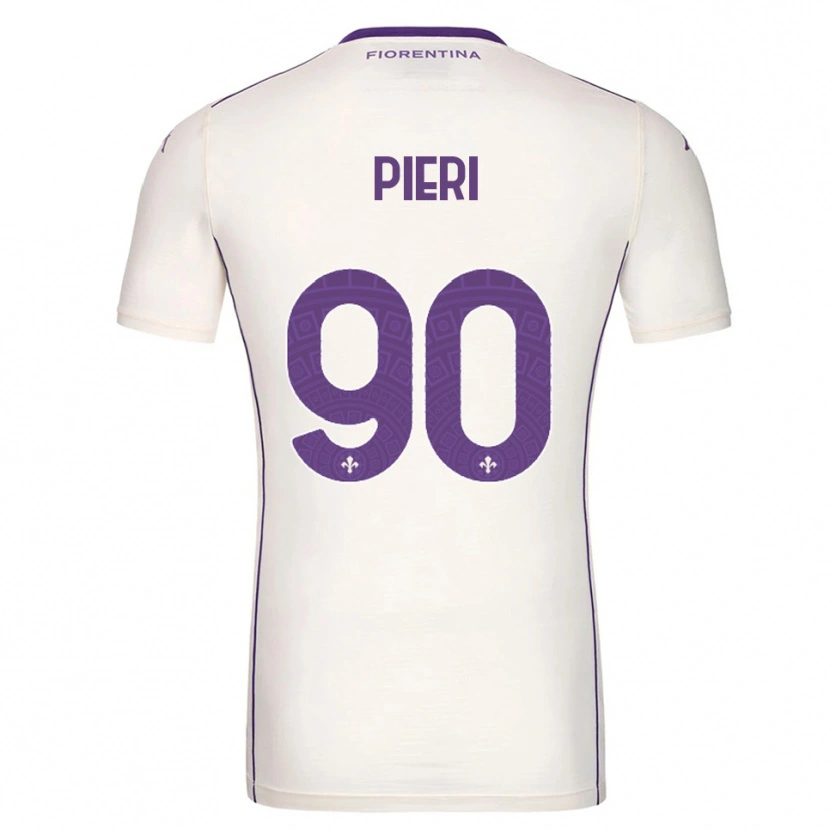 Danxen Niño Camiseta Arianna Pieri #90 Blanco Púrpura Rojo 2ª Equipación 2025/26 La Camisa México