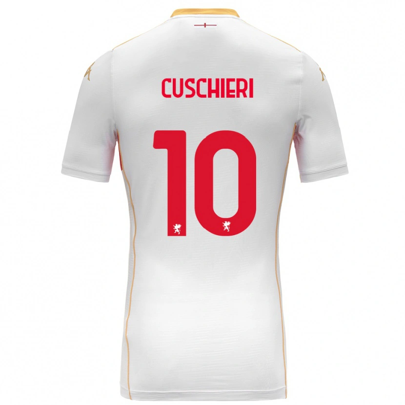Danxen Niño Camiseta Rachel Cuschieri #10 Blanco Rojo 2ª Equipación 2025/26 La Camisa México