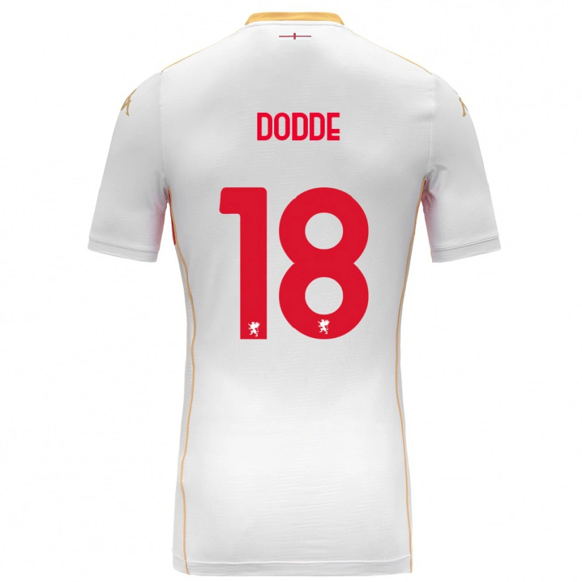Danxen Niño Camiseta Filippo Dodde #18 Blanco Rojo 2ª Equipación 2025/26 La Camisa México
