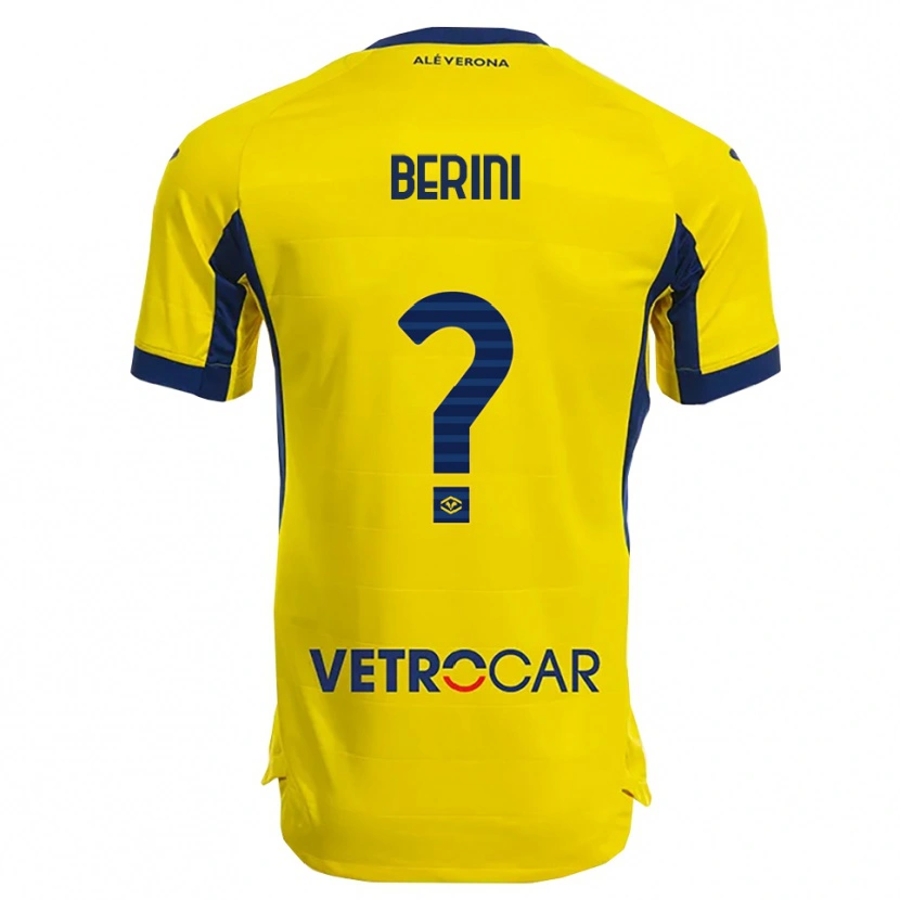Danxen Niño Camiseta Andrea Berini #0 Amarillo Marino 2ª Equipación 2025/26 La Camisa México