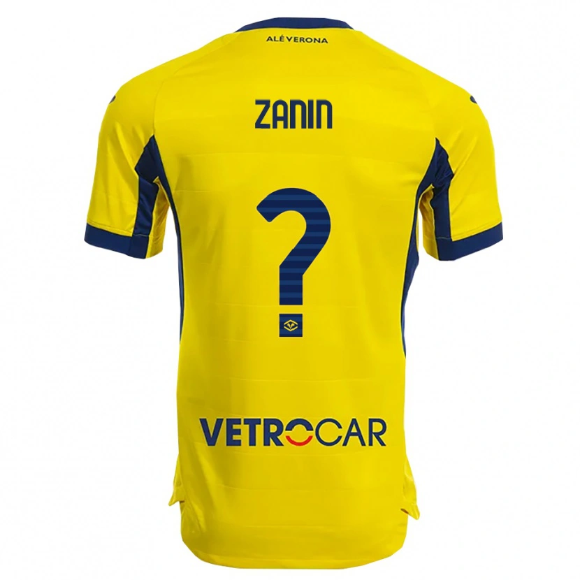Danxen Niño Camiseta David Zanin #0 Amarillo Marino 2ª Equipación 2025/26 La Camisa México