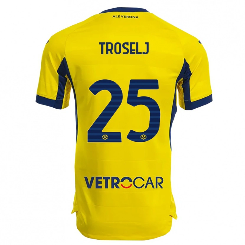 Danxen Niño Camiseta Ethan Troselj #25 Amarillo Marino 2ª Equipación 2025/26 La Camisa México