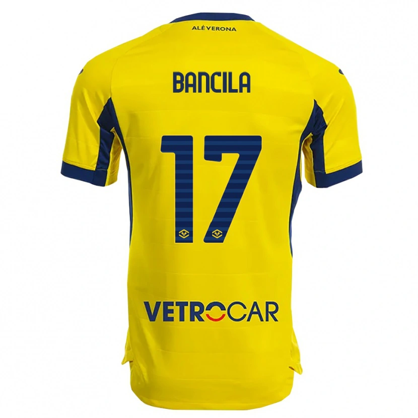 Danxen Niño Camiseta Darius Bancila #17 Amarillo Marino 2ª Equipación 2025/26 La Camisa México