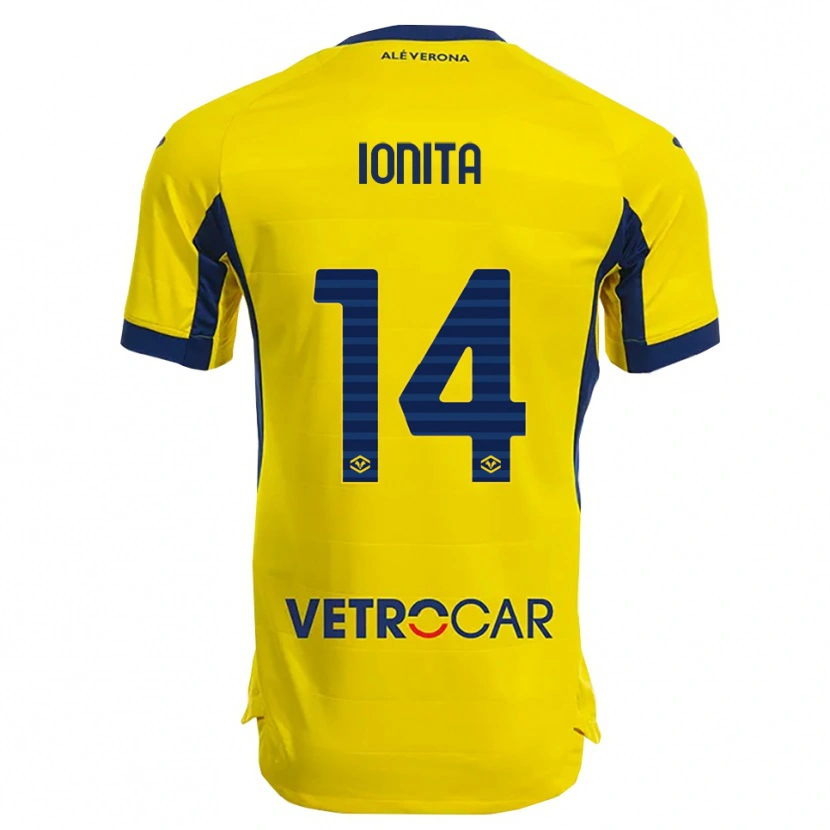 Danxen Niño Camiseta Alexandru Ioniță #14 Amarillo Marino 2ª Equipación 2025/26 La Camisa México