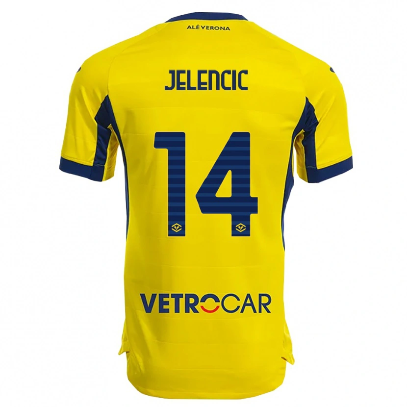 Danxen Niño Camiseta Ana Jelencic #14 Amarillo Marino 2ª Equipación 2025/26 La Camisa México