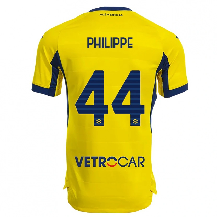 Danxen Niño Camiseta Mathis Amanu Philippe #44 Amarillo Marino 2ª Equipación 2025/26 La Camisa México