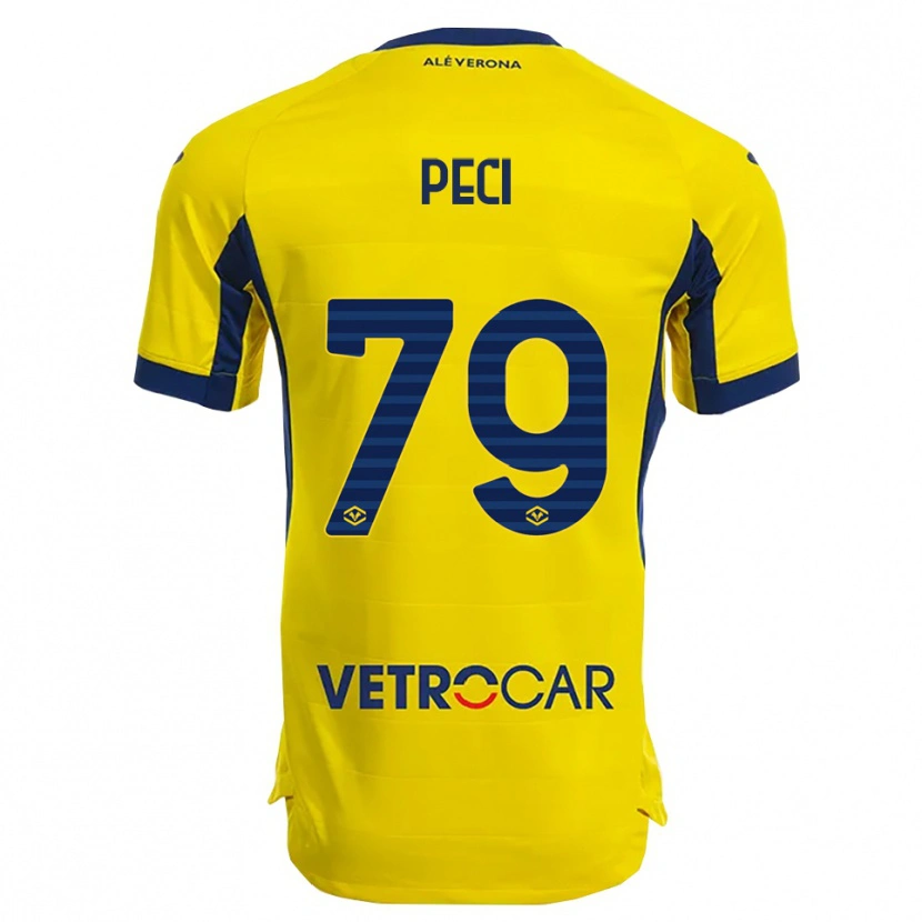 Danxen Niño Camiseta Jurgen Peci #79 Amarillo Marino 2ª Equipación 2025/26 La Camisa México