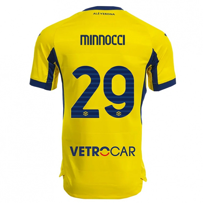 Danxen Niño Camiseta Valerio Minnocci #29 Amarillo Marino 2ª Equipación 2025/26 La Camisa México