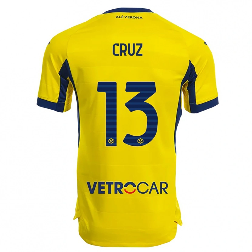 Danxen Niño Camiseta Juan Manuel Cruz #13 Amarillo Marino 2ª Equipación 2025/26 La Camisa México