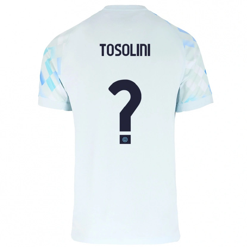 Danxen Niño Camiseta Nicolas Tosolini #0 Blanco Azul 2ª Equipación 2025/26 La Camisa México