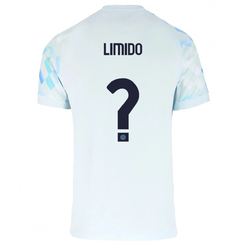 Danxen Niño Camiseta Federico Limido #0 Blanco Azul 2ª Equipación 2025/26 La Camisa México