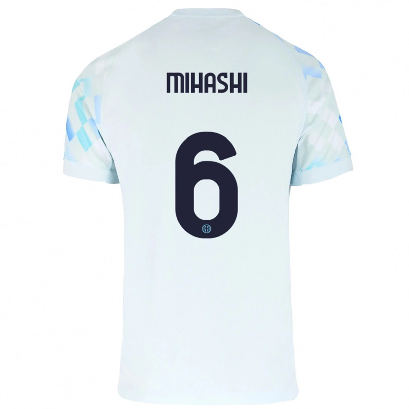 Danxen Niño Camiseta Mana Mihashi #6 Blanco Azul 2ª Equipación 2025/26 La Camisa México