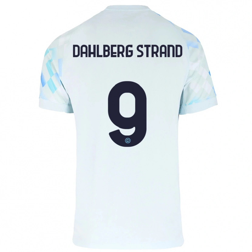 Danxen Niño Camiseta Jonas Dahlberg Strand #9 Blanco Azul 2ª Equipación 2025/26 La Camisa México