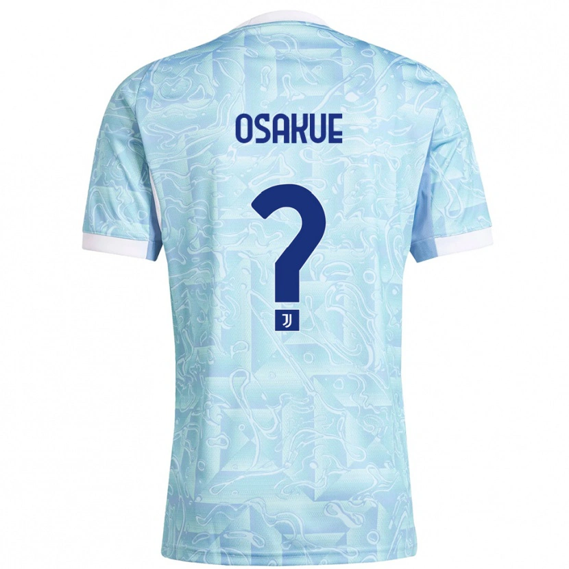 Danxen Niño Camiseta Denaly Osakue #0 Azul Cielo Amarillo 2ª Equipación 2025/26 La Camisa México