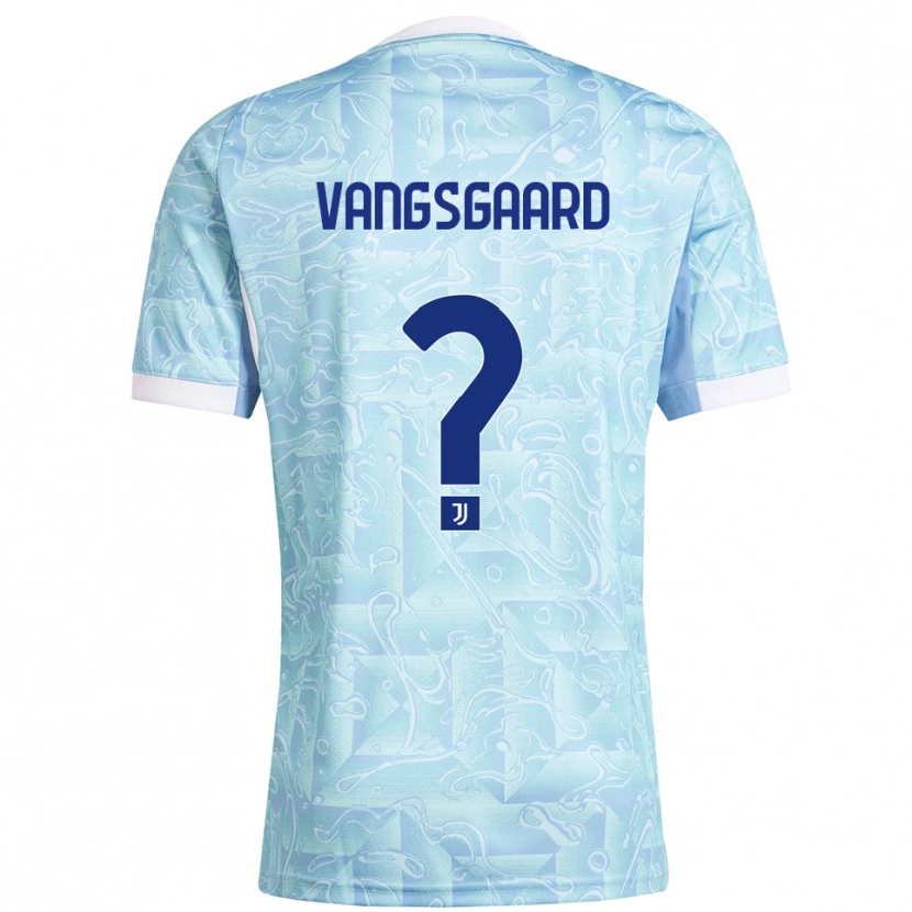 Danxen Niño Camiseta Amalie Vangsgaard #0 Azul Cielo Amarillo 2ª Equipación 2025/26 La Camisa México