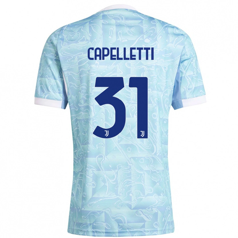 Danxen Niño Camiseta Alessia Capelletti #31 Azul Cielo Amarillo 2ª Equipación 2025/26 La Camisa México