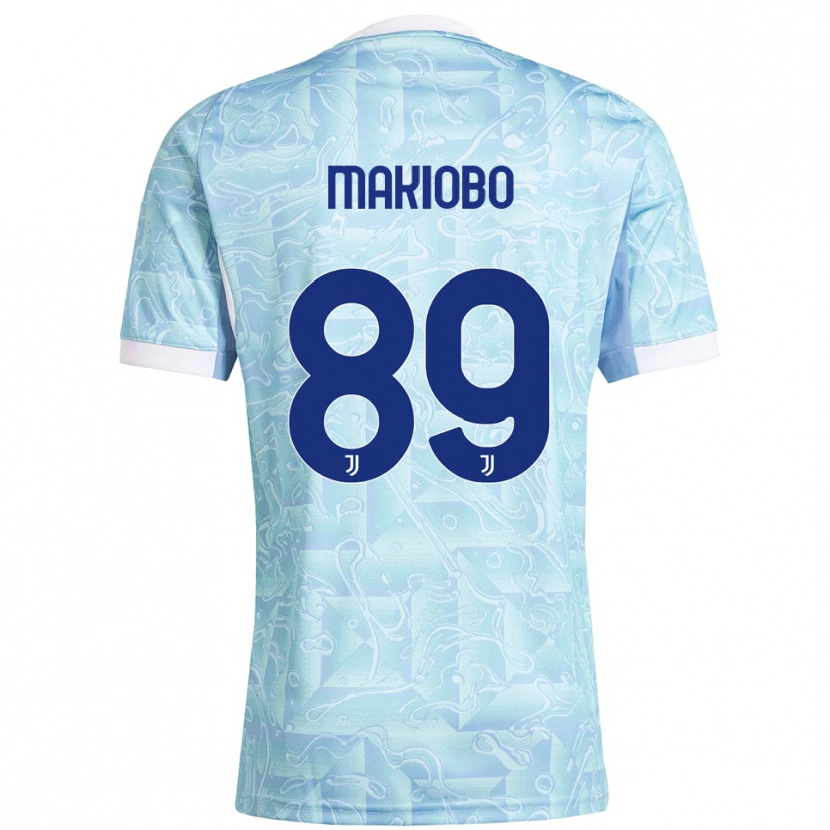 Danxen Niño Camiseta Grady Makiobo #89 Azul Cielo Amarillo 2ª Equipación 2025/26 La Camisa México
