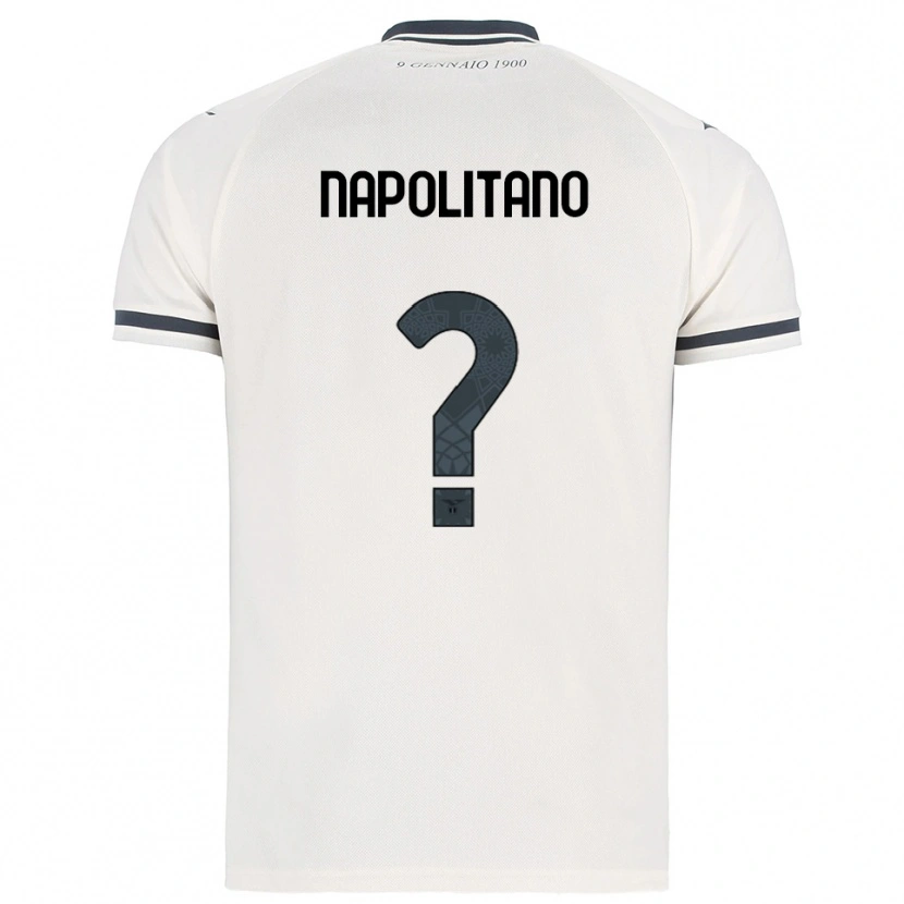 Danxen Niño Camiseta Federico Napolitano #0 Blanco Marino 2ª Equipación 2025/26 La Camisa México