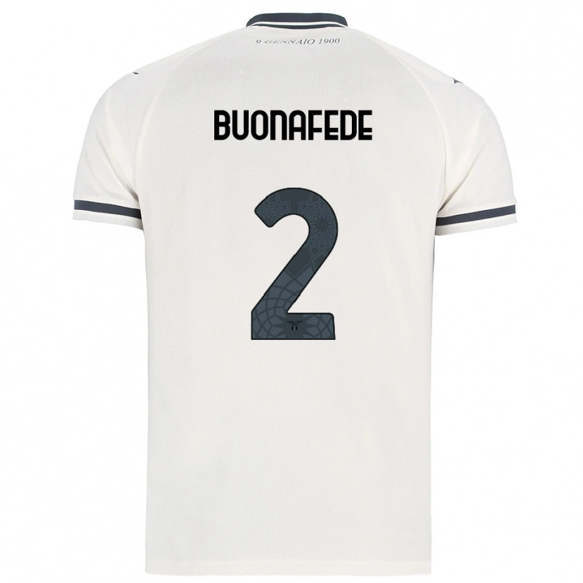 Danxen Niño Camiseta Tommaso Buonafede #2 Blanco Marino 2ª Equipación 2025/26 La Camisa México