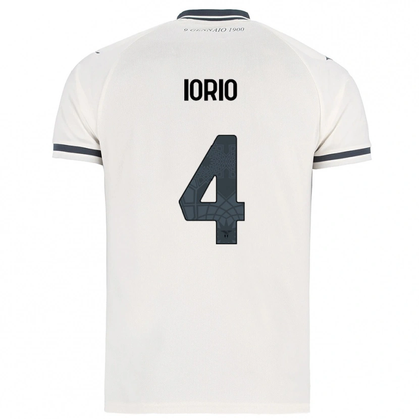 Danxen Niño Camiseta Antonio Iorio #4 Blanco Marino 2ª Equipación 2025/26 La Camisa México