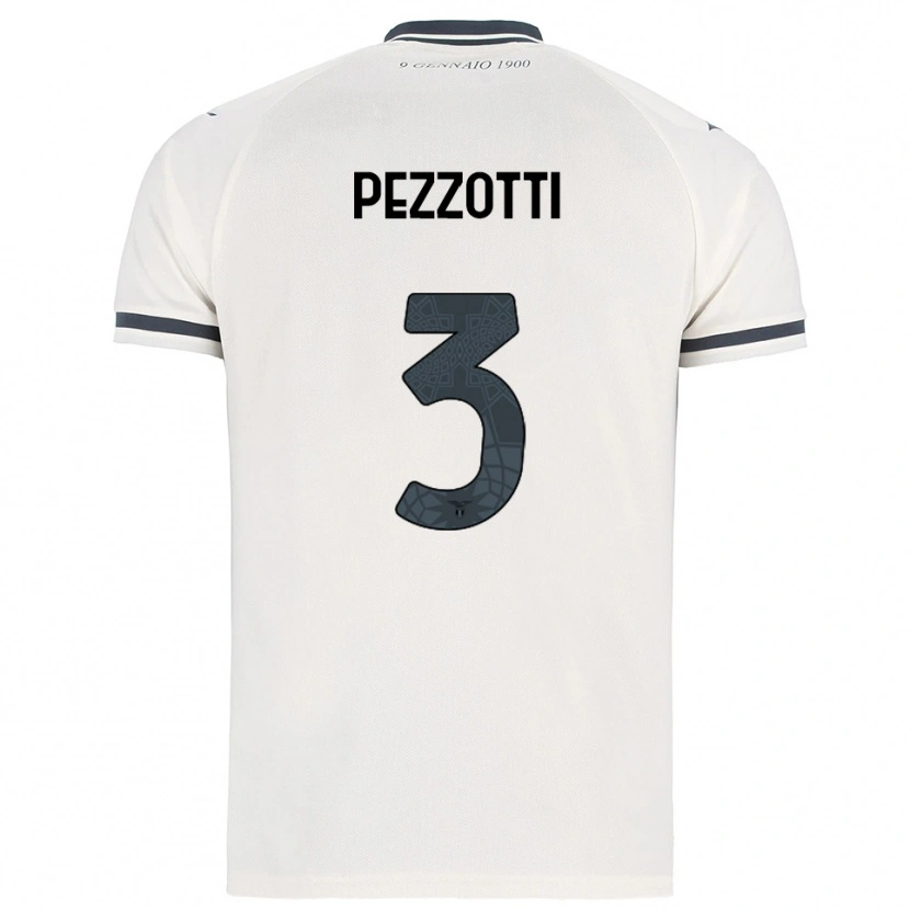Danxen Niño Camiseta Arianna Pezzotti #3 Blanco Marino 2ª Equipación 2025/26 La Camisa México