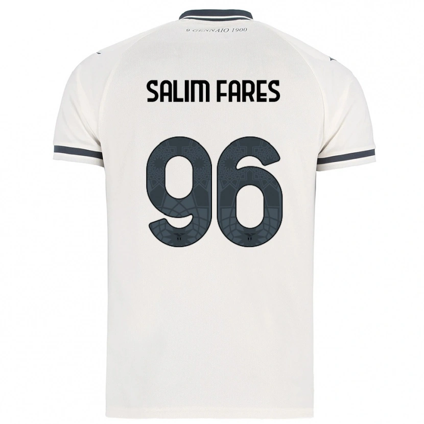 Danxen Niño Camiseta Mohamed Salim Fares #96 Blanco Marino 2ª Equipación 2025/26 La Camisa México