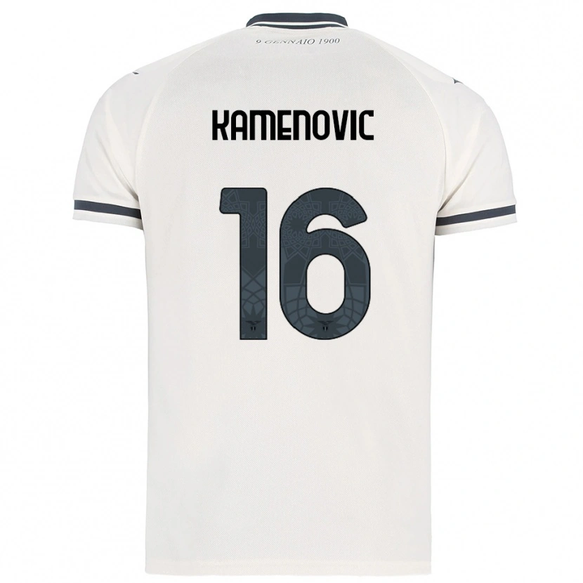 Danxen Niño Camiseta Dimitrije Kamenovic #16 Blanco Marino 2ª Equipación 2025/26 La Camisa México