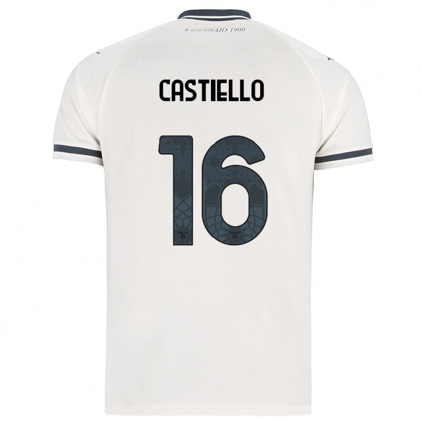 Danxen Niño Camiseta Antonietta Castiello #16 Blanco Marino 2ª Equipación 2025/26 La Camisa México