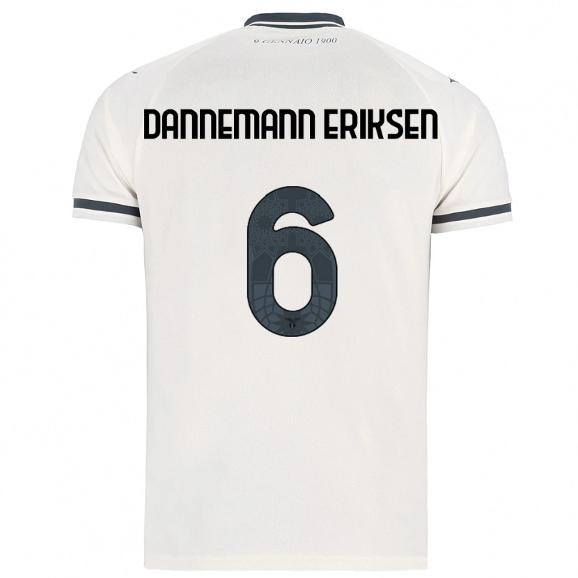 Danxen Niño Camiseta Louise Dannemann Eriksen #6 Blanco Marino 2ª Equipación 2025/26 La Camisa México