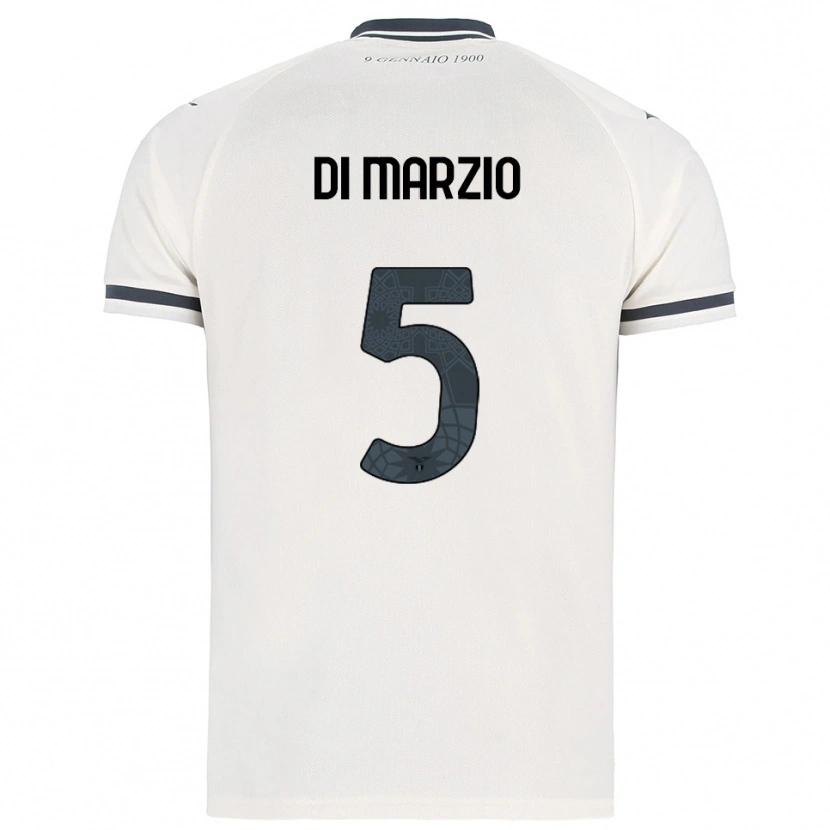 Danxen Niño Camiseta Flavio Di Marzio #5 Blanco Marino 2ª Equipación 2025/26 La Camisa México