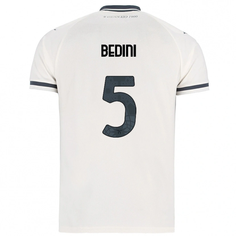 Danxen Niño Camiseta Filippo Bedini #5 Blanco Marino 2ª Equipación 2025/26 La Camisa México