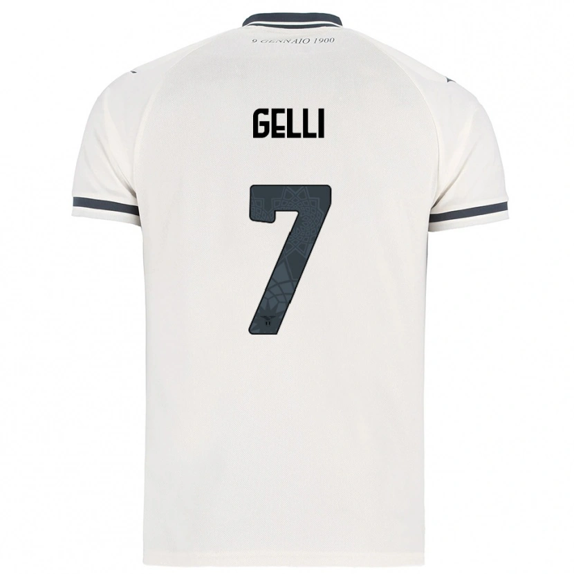 Danxen Niño Camiseta Valerio Gelli #7 Blanco Marino 2ª Equipación 2025/26 La Camisa México