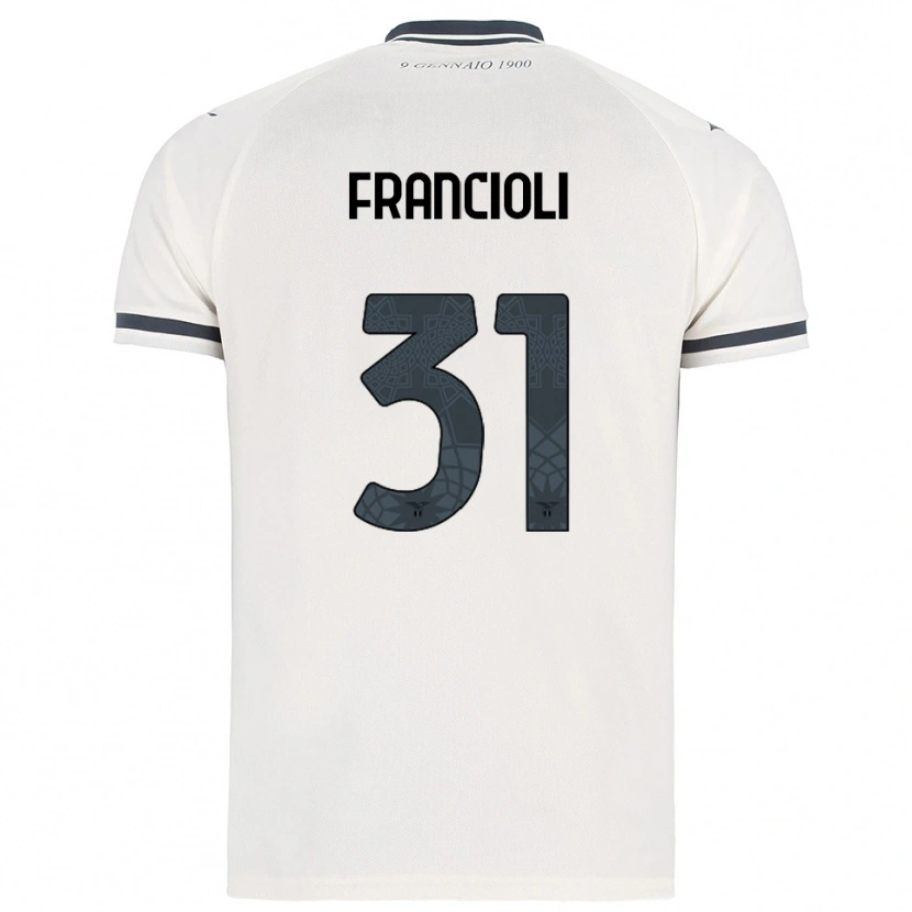 Danxen Niño Camiseta Diego Francioli #31 Blanco Marino 2ª Equipación 2025/26 La Camisa México