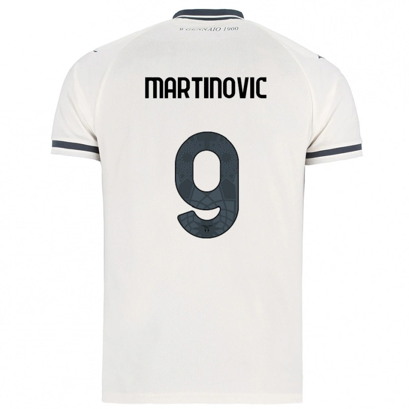 Danxen Niño Camiseta Melania Martinovic #9 Blanco Marino 2ª Equipación 2025/26 La Camisa México