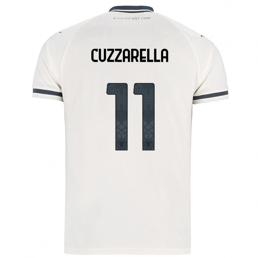 Danxen Niño Camiseta Cristian Cuzzarella #11 Blanco Marino 2ª Equipación 2025/26 La Camisa México