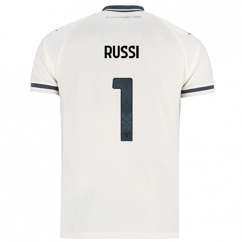 Danxen Niño Camiseta Gabriele Russi #1 Blanco Marino 2ª Equipación 2025/26 La Camisa México