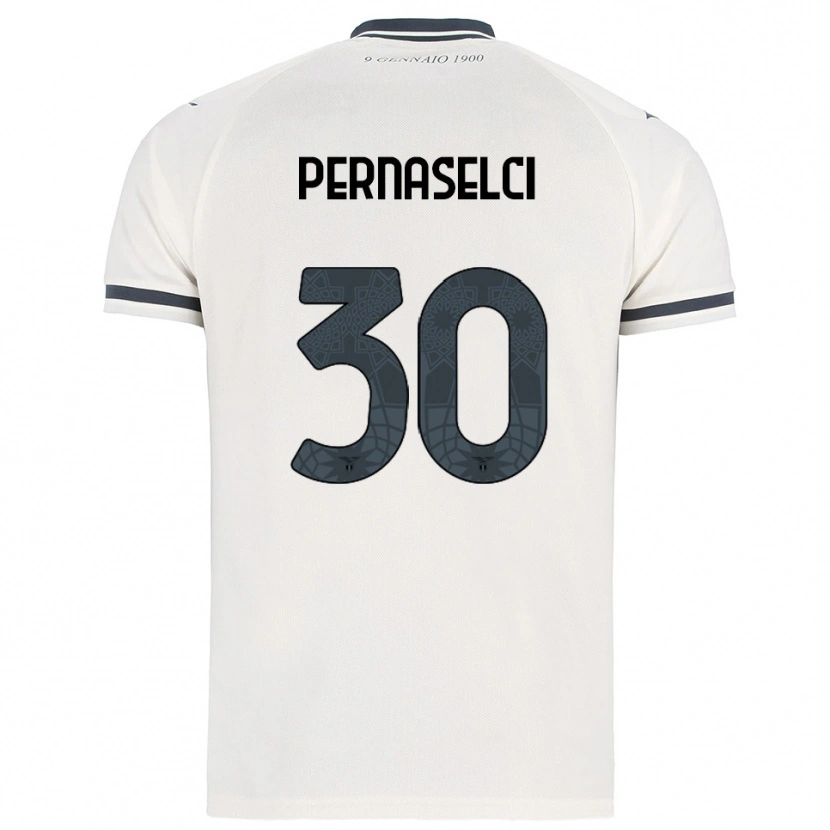 Danxen Niño Camiseta Leonardo Pernaselci #30 Blanco Marino 2ª Equipación 2025/26 La Camisa México