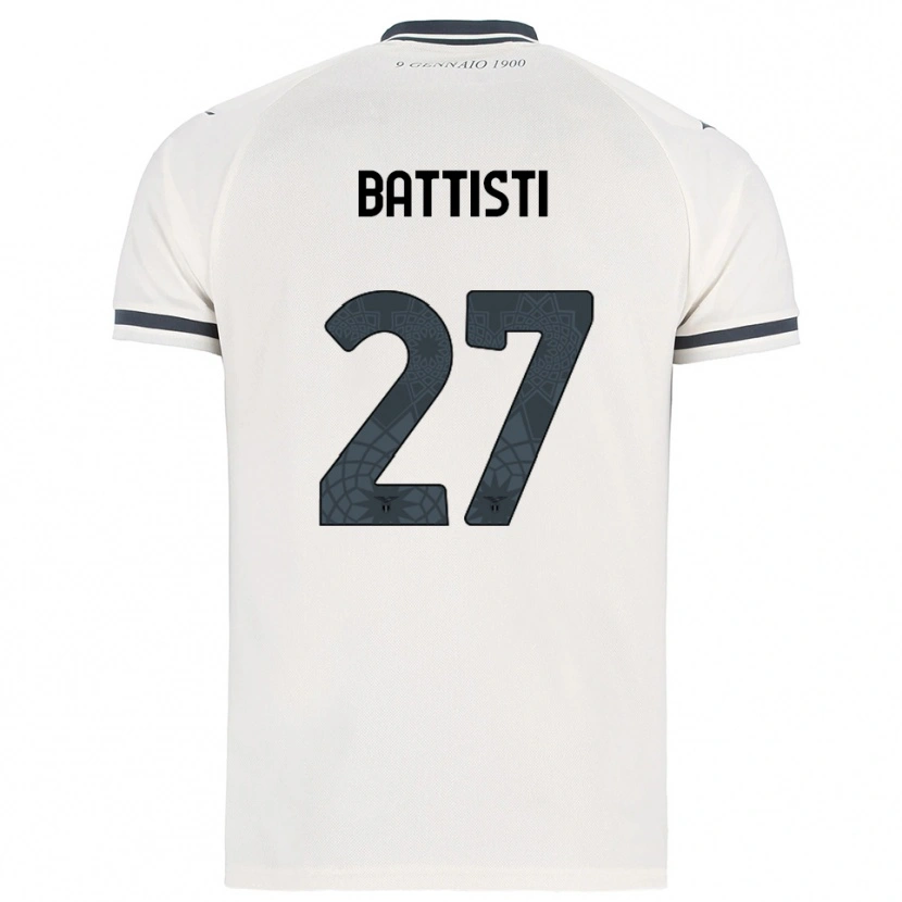 Danxen Niño Camiseta Valerio Battisti #27 Blanco Marino 2ª Equipación 2025/26 La Camisa México