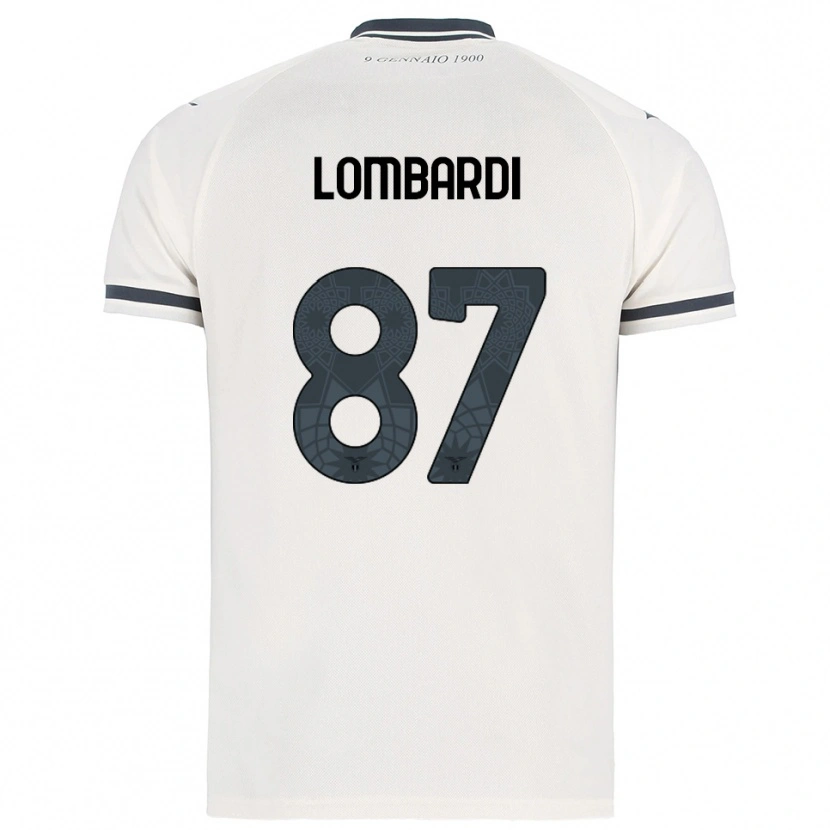Danxen Niño Camiseta Cristiano Lombardi #87 Blanco Marino 2ª Equipación 2025/26 La Camisa México