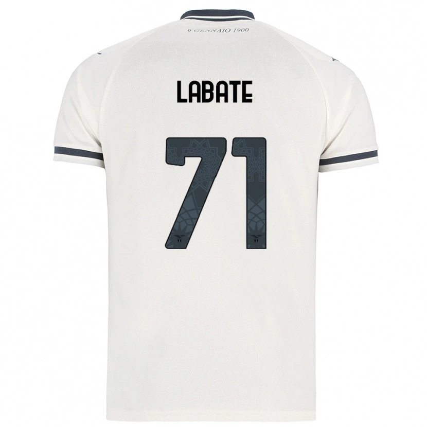 Danxen Niño Camiseta Camilla Labate #71 Blanco Marino 2ª Equipación 2025/26 La Camisa México